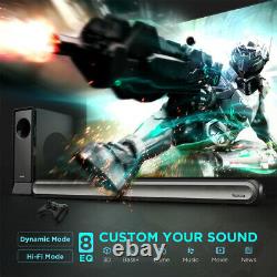 Bomaker 240W Bluetooth Sound Bar Bass Subwoofer Home Theater TV Speaker Remote