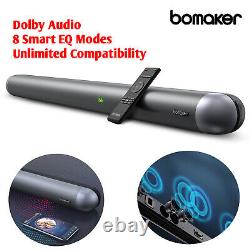 Bomaker Soundbar TV Speaker Home Theater Sound Bar Subwoofer 120W Dolby audio UK
