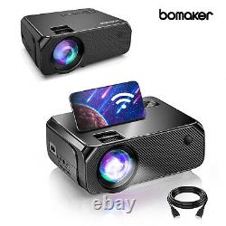 Bomaker WiFi 720P LCD Mini Projector 360° Home Theater Cinema for iOS/Android
