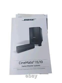 Bose CineMate 15/10 Home theatre Soundbar Speaker System Black