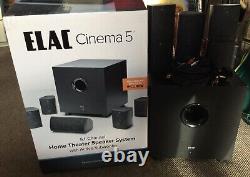 Elac Cinema 5 Home Theatre Speaker System with Active Subwoofer Black