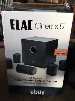 Elac Cinema 5 Home Theatre Speaker System with Active Subwoofer Black