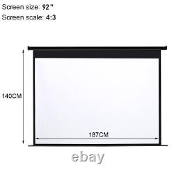 Electric Motorised Projector Screen 72-120inch Home Cinema Theater 43 169 230V