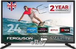 Ferguson F24RTS-12V 24 inch Smart 12-volt LED TV with streaming apps and catch