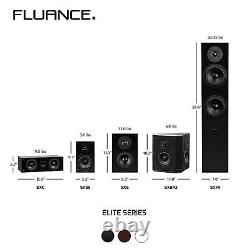 Fluance AVBP2 Home Theater Bipolar Surround Sound Satellite Speakers PAIR, 100W