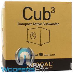 Focal Cub3 Black Compact Active 8 Polyflex Subwoofer Bass Speaker Home Theater