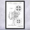 Framed Film Projector Wall Art Print Actor Gift Filmmaker Hollywood Home Theater
