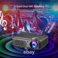 HD Smart Android 6.0 Projector BT Wifi Video 1080p Home Theater 7500lumens HDMI