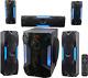 Hts56 1000w 5.1 Channel Home Theater System/bluetooth/usb+8 Subwoofer, Black