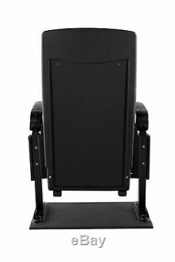 Home Cinema Movie Theater Seat Armchair Sofa Chair Cupholder TV Furniture Black