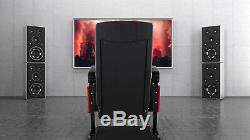 Home Cinema Movie Theater Seat Armchair Sofa Chair Cupholder TV Furniture Red