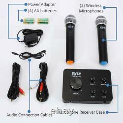 Home Theater Tv Karaoke Cordless Wireless Handheld MIC Microphone Pa Dj System
