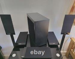 KEF T105 5.1 Home Theatre Speaker System Package 5xKEF T101 + KEF T-2 Subwoofer