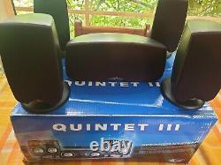 Klipsch Quintet III Home Theatre 5.0 Speakers As New With Manuals, Boxed