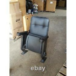 Lot 40 used HOME THEATER SEATING real cinema movie chairs chairs black leatheret