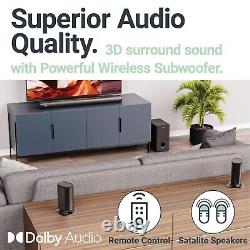 MAJORITY Everest 5.1 Dolby Audio Surround Sound System BT Sound Bar Wireless