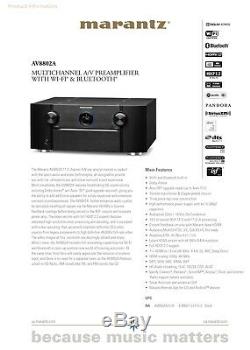 Marantz AV8802A Home Theater Preamp/Processor 11.2-ch with Dolby Atmos 4K DSD
