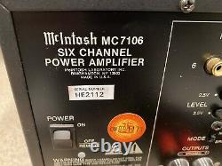 McIntosh MC7106 6 Channel Power Amplifier Home Theater Muilti-Zone NICE