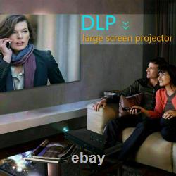 Mini DLP Android HD Projector 4K Wifi HDMI 1080P Home Cinema Theater HDMI USB SD