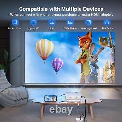 Mini Projector Portable Video-Projector, 55000 Hours Multimedia Home Theater