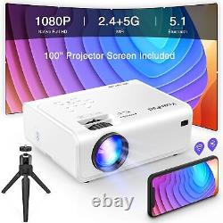 Mini Projector Portable Video-Projector, 55000 Hours Multimedia Home Theater