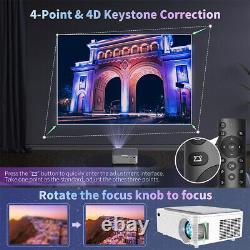 Multi-types Bluetooth Projectors WiFi Projector Home Theater Cinema AV USB HDMI
