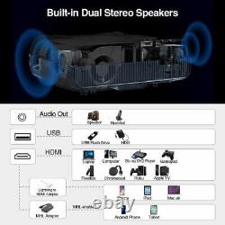 Native 1080P 5G WiFi Home Theater Projector 4K Movie Party HD Meeting Bundle Bag