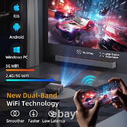 New Autofocus 4K Projector Android LED 5G WiFi Bluetooth USB Beamer Home Theater