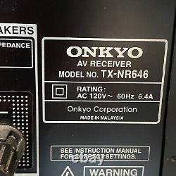 ONKYO TX-NR6467.2 Ch Net. Bluetooth Wi-Fi HomeTheater 4K Ultra HD AVReceiver