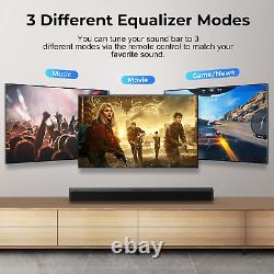 OXS S3 Soundbar for TV, Home Theater Audio with Bluetooth 5.0, Dynamic Bass, 3D