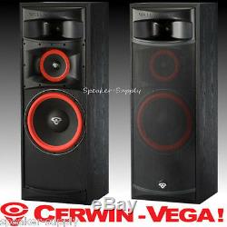 Pair Cerwin-Vega XLS-12 12in 3 way Floor Speakers Home Theater + 50' 14G Wire