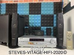 Panasonic SC-HT70 DVD home theater system + REMOTE + BLACK SPEAKERS L@@K FREE PP