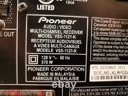 Pioneer VSX-1121 THX 7.1 Ch Total 875Watt (125x7) Home Theater Network Receiver