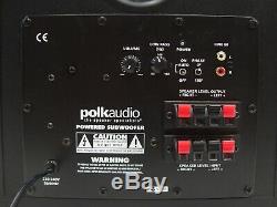 Polk Audio Subwoofer Sub 8 Active Powered Home Theatre Rm6000 Genuine Black