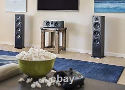 Polk Audio T50 Home Theater And Music Floor Standing Tower Speaker Single, Blac