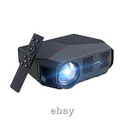 Portable Movie Projector Built in Stereo Speakers Home Theater Black