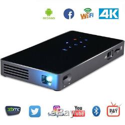 Portable Smart Projector Bluetooth Mini WIFI DLP Home Cinema Theater HD WIFI USB