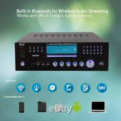 Pyle PD3000BT Bluetooth 4 Channel Home Theater Preamplifier Stereo Sound System