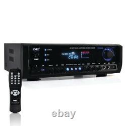 Pyle PT390BTU Digital Home Theater Bluetooth 4 Channel Radio Aux Stereo Receiver