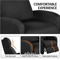 Recliner Chair Sofa Adjustable Fabric Relining Armchair Living Room Home Theater