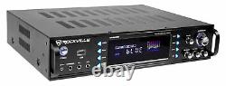Rockville 1000w Home Theater Bluetooth Receiver+(4) Speakers+8 Subwoofer Sub