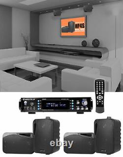 Rockville 1000w Home Theater System withBluetooth Receiver+(4) 4 Swivel Speakers