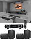 Rockville 1000w Home Theater System Withbluetooth Receiver+(4) 4 Swivel Speakers