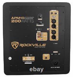 Rockville APM10W 10 400 Watt Powered Home Theater Subwoofer Sub Studio Sound