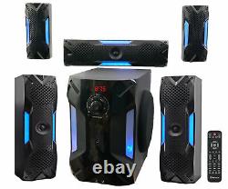 Rockville Bluetooth Home Theater Karaoke Machine System with8 Subwoofer + LED'S