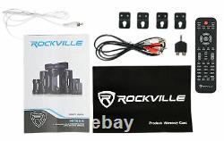 Rockville Bluetooth Home Theater Karaoke Machine System with8 Subwoofer + LED'S