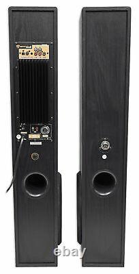 Rockville TM150B Black Home Theater System Tower Speakers 10 Sub/Blueooth/USB