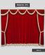 Saaria Drape Decor Movie Home Theater Event Stage Velvet Curtain 8'w X 8'h Ht-1
