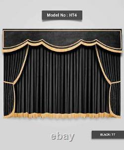 Saaria HT-4 Velvet Stage Home Theater Event Movie Theater Curtains 17'W x 9'H