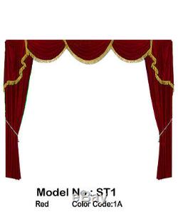 Saaria ST-1 Home Theater Velvet Screen Curtains Event Stage Drapes 10'W X 8'H
